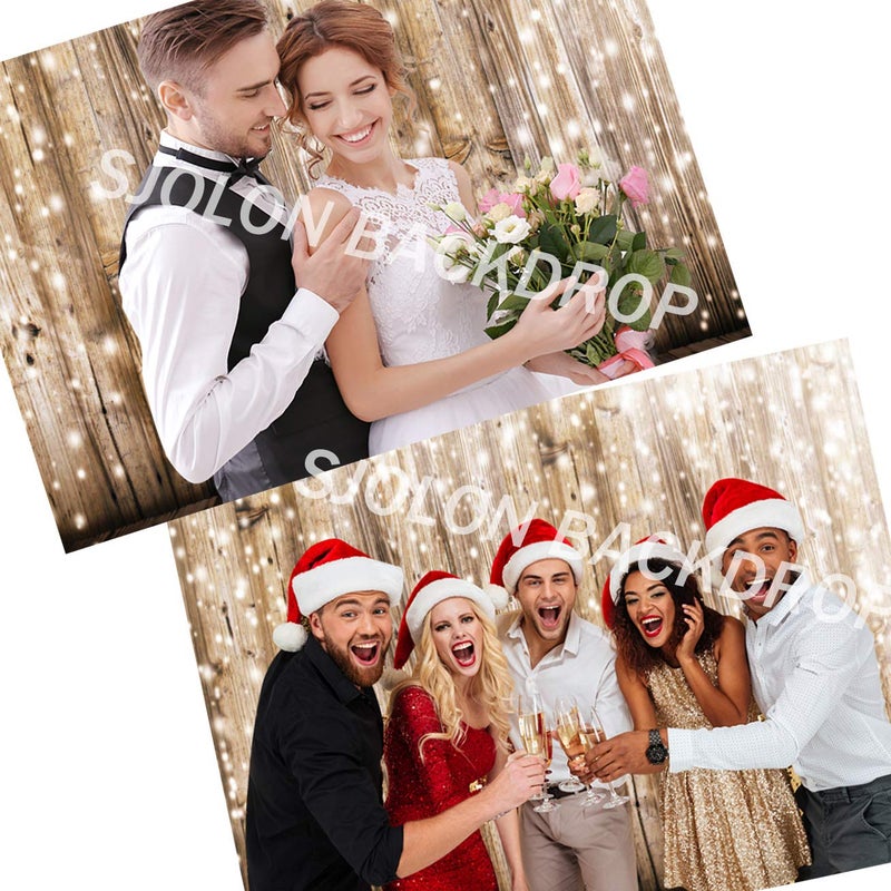 SJOLOON 10x10FT Rustic Wood Vinyl Photography Backdrop Nostalgia Wood Floor Photo Backdrop Baby Newborn Photo Studio Props JLT10359 - Image 5